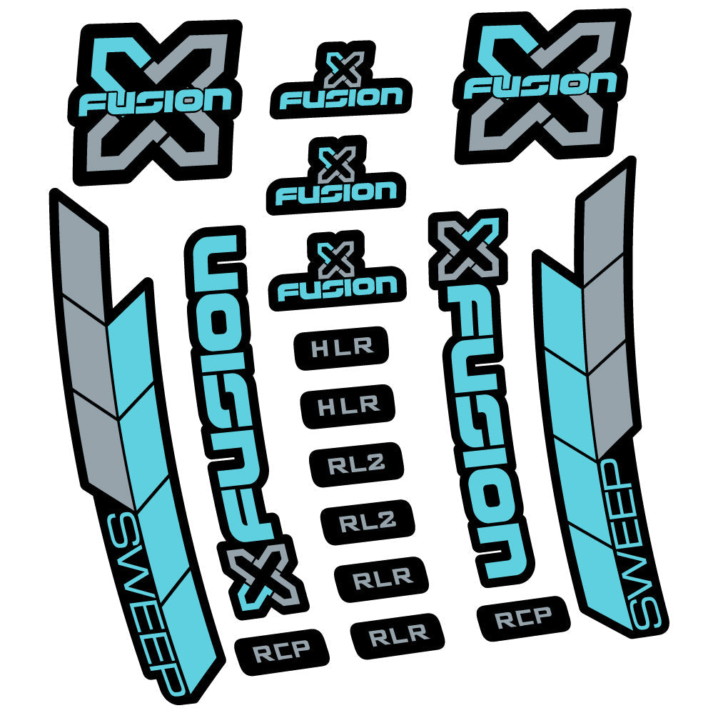 Stickers XFusion Sweep compatibles Autocollants fourche 29"
