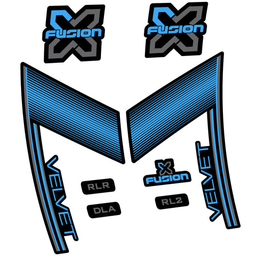 Stickers X Fusion Velvet compatibles Autocollants fourche 29"