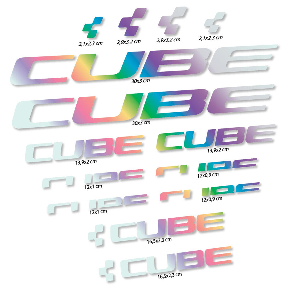 Stickers Cube compatibles Autocollants cadre