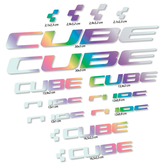 Stickers Cube compatibles Autocollants cadre