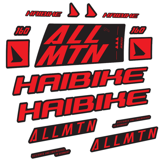Stickers Haibike Allmtn 7 2022 compatibles - Autocollants cadre vélo