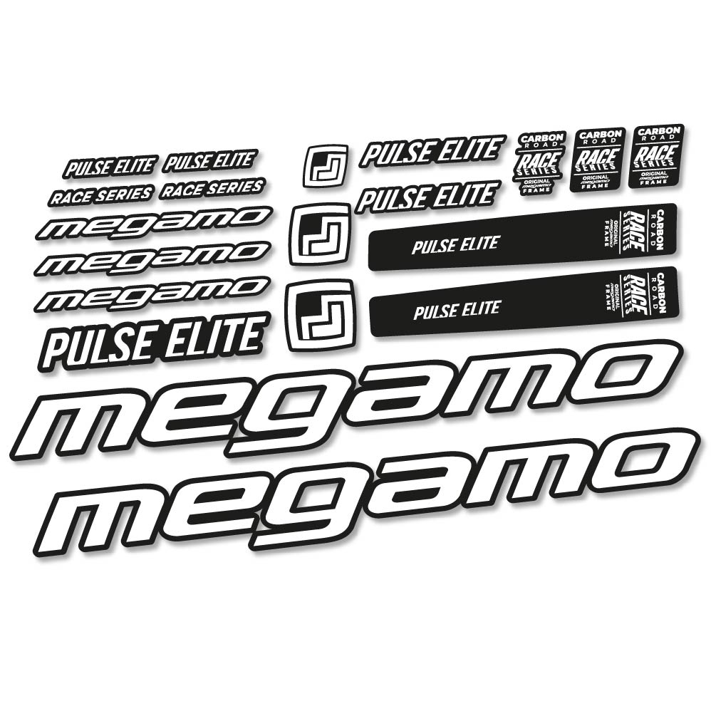 Stickers Megamo Pulse Elite 2022 compatibles Autocollants cadre