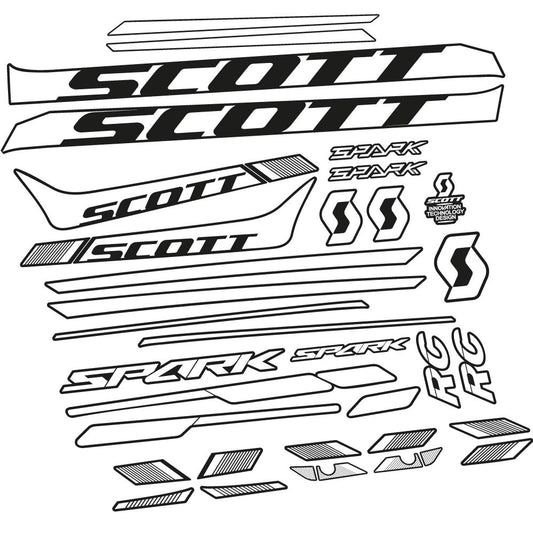 Stickers Scott Spark 930 2017, bicke compatibles Autocollants cadre Route