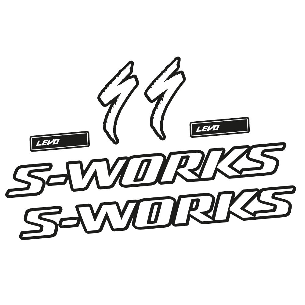 Stickers S-Works Turbo Levo Gen3 2022 compatibles - Autocollants cadre vélo