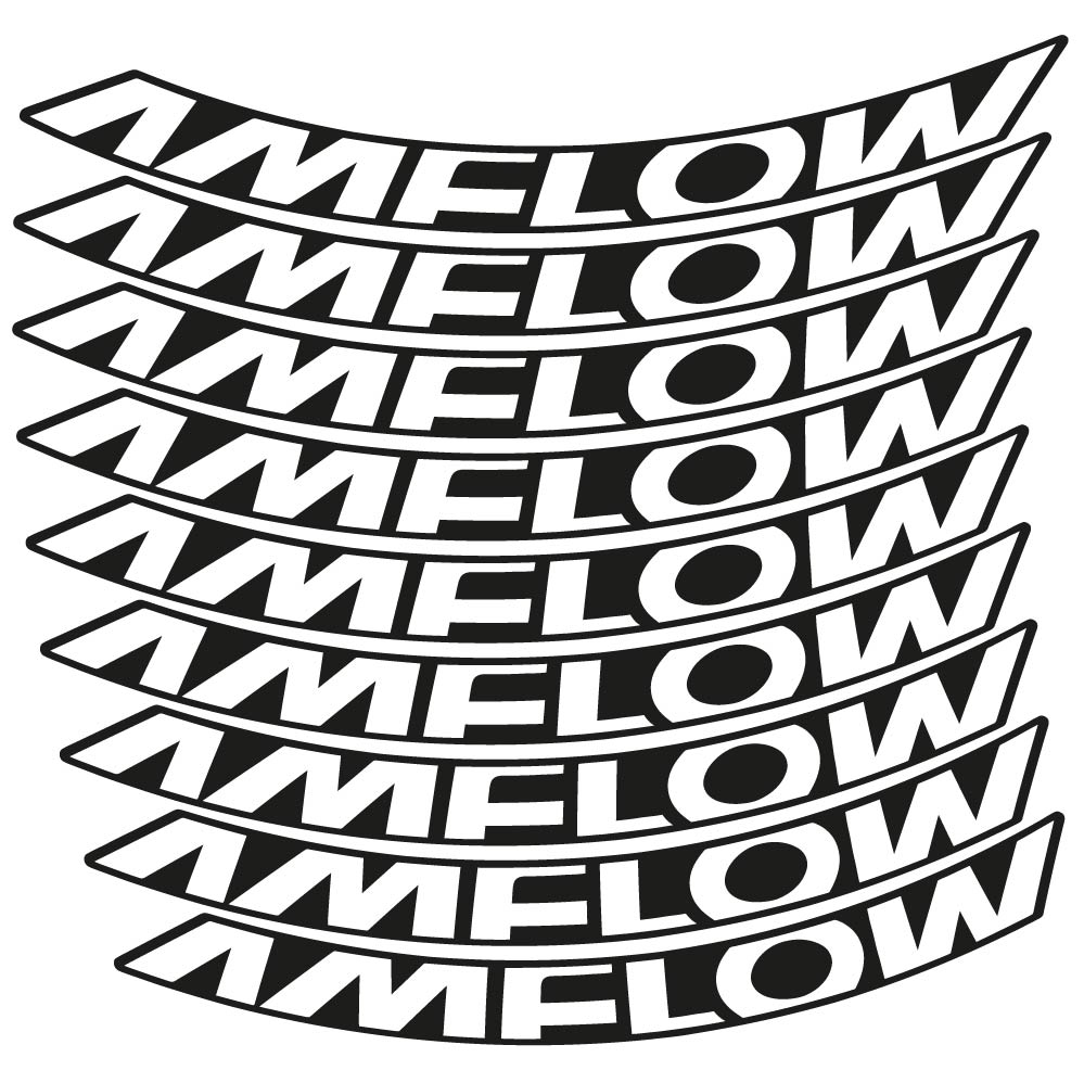 Stickers Amflow 2024 compatibles - Autocollants roue vélo VTT