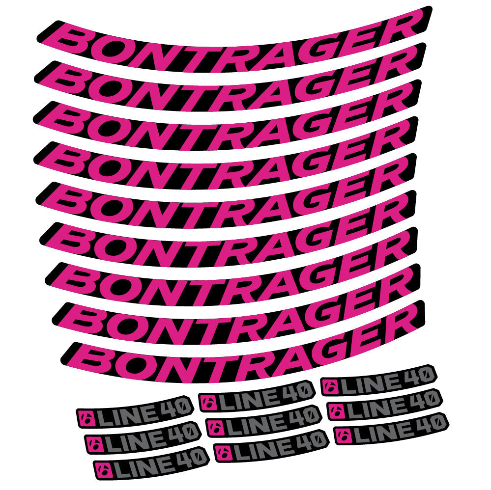Stickers Bontrager Line 40 compatibles Autocollants roues VTT 29"