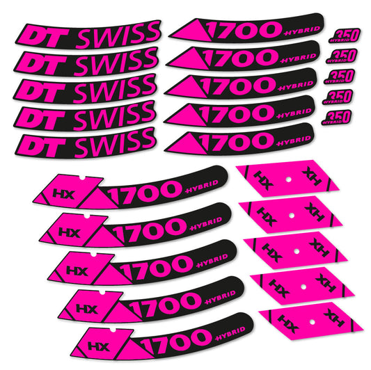 Stickers DT Swiss Hybrid HX 1700 Spline compatibles Autocollants roues VTT 29"
