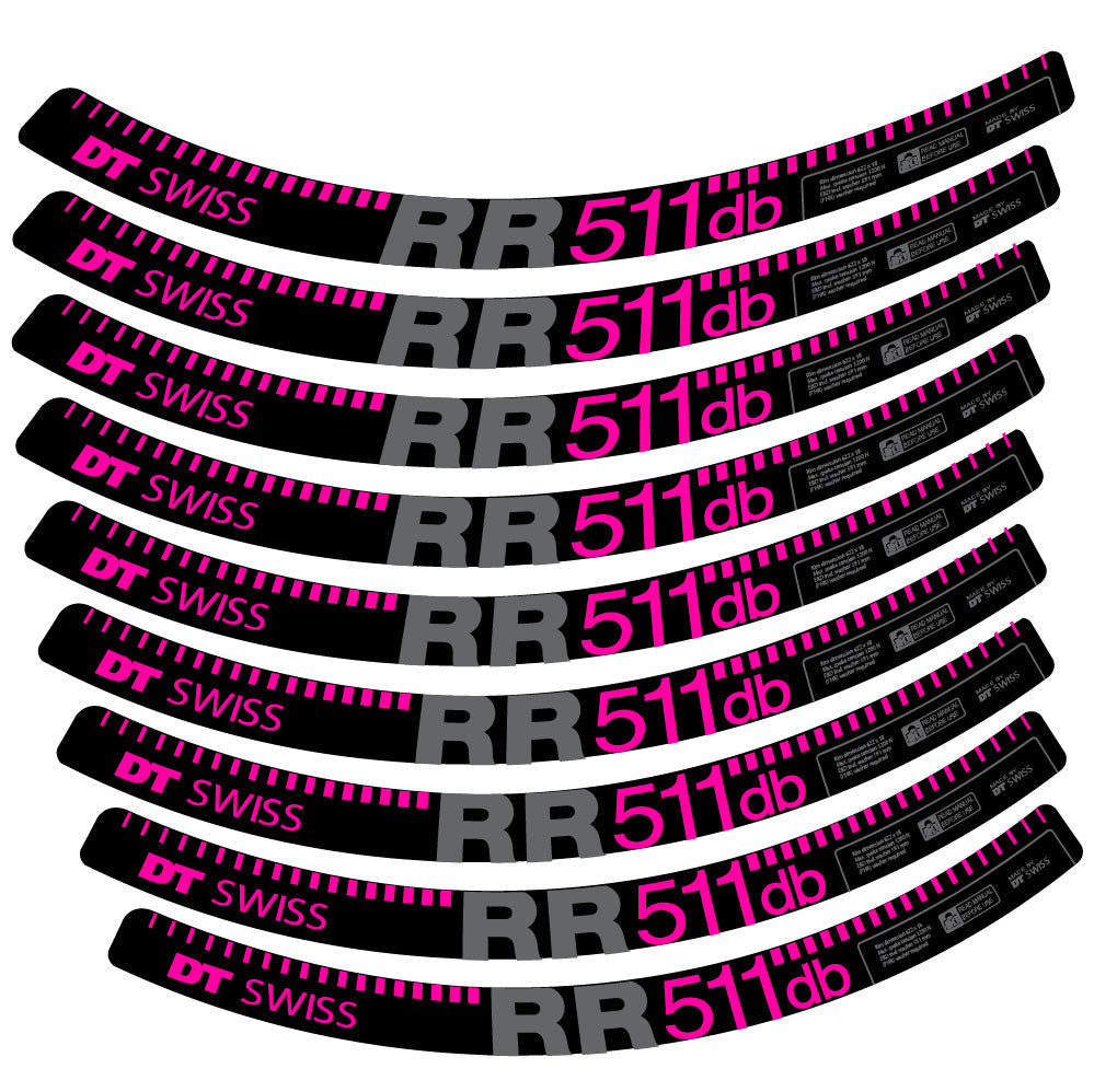 Stickers DT Swiss FR511 db compatibles - Autocollants roue vélo VTT