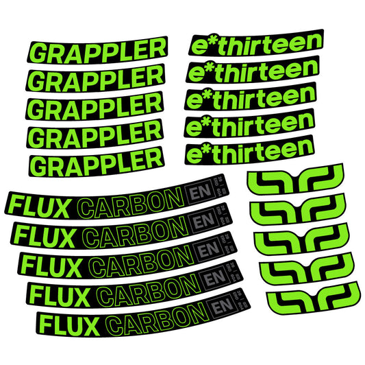 Stickers EThirteen Grappler Flux compatibles Autocollants roues VTT 29"