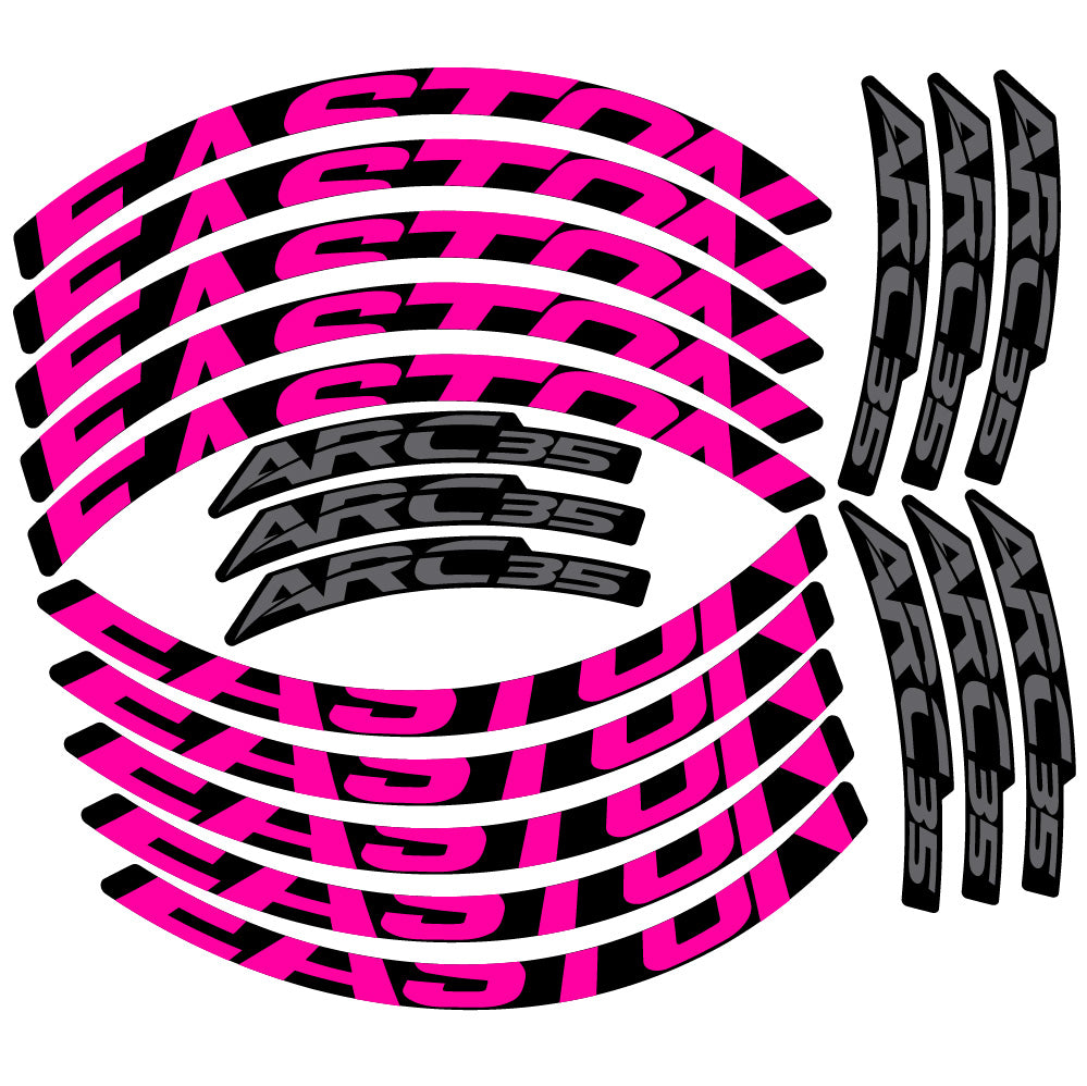 Stickers Easton ARC35 compatibles Autocollants roues VTT 29"