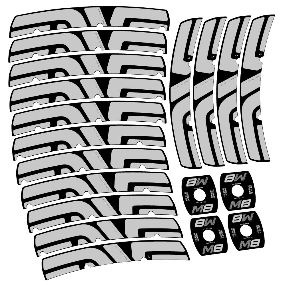 Stickers Enve M Series M8 compatibles Autocollants roues VTT 29"