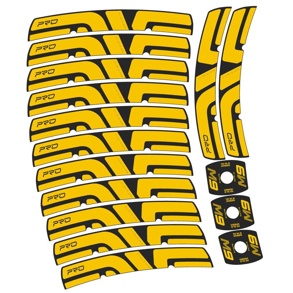 Stickers Enve M Series M9 Pro compatibles Autocollants roues VTT 29"