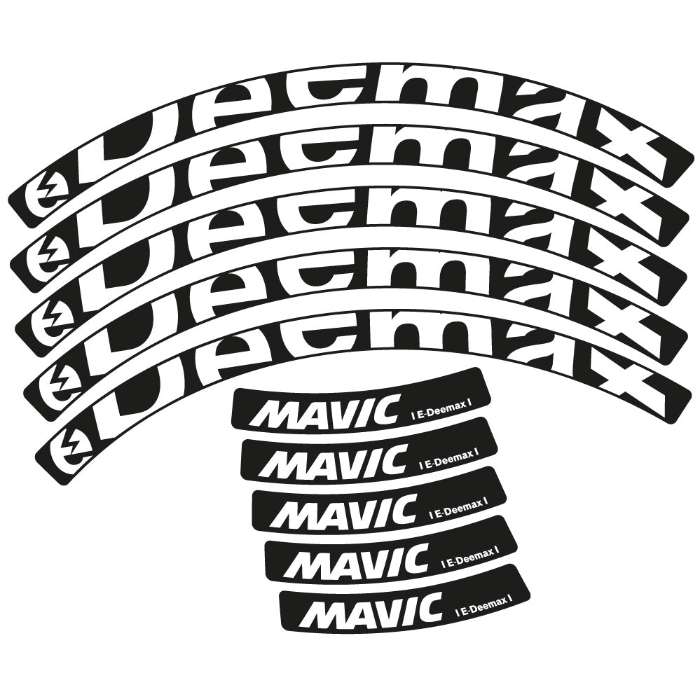 Stickers Mavic E-deemax 2025 compatibles - Autocollants roue vélo VTT