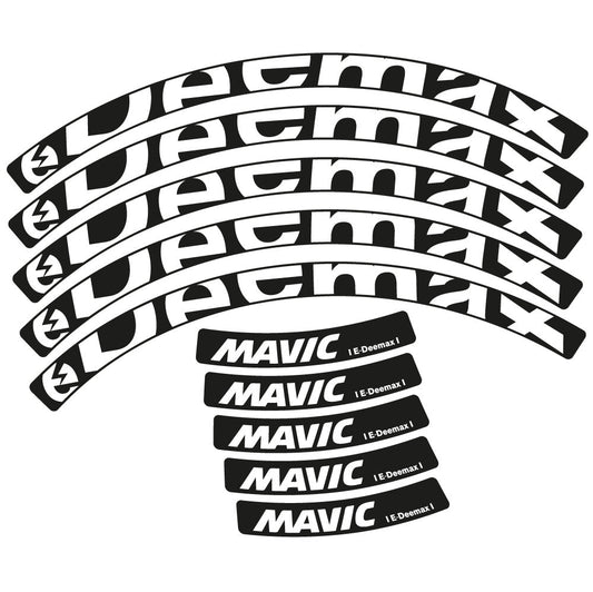 Stickers Mavic E-deemax 2025 compatibles - Autocollants roue vélo VTT