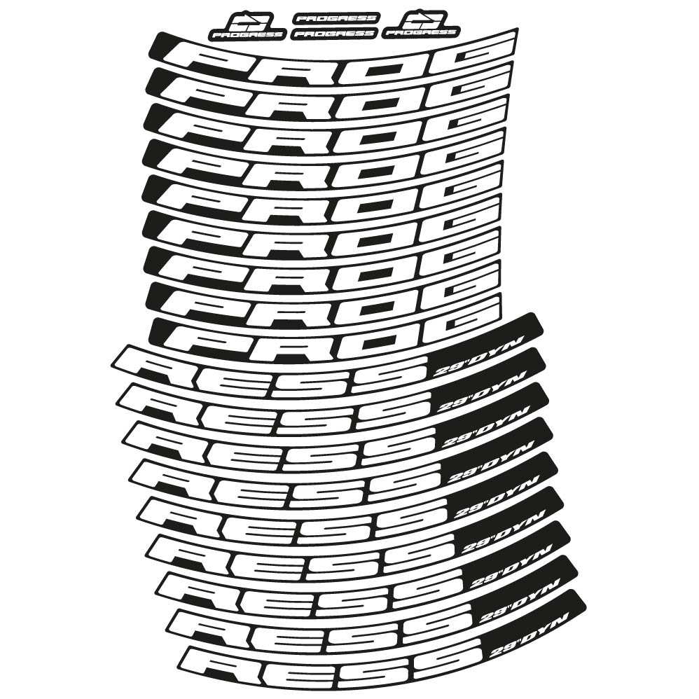 Stickers Progress DYN 2020 compatibles Autocollants roues VTT 29"