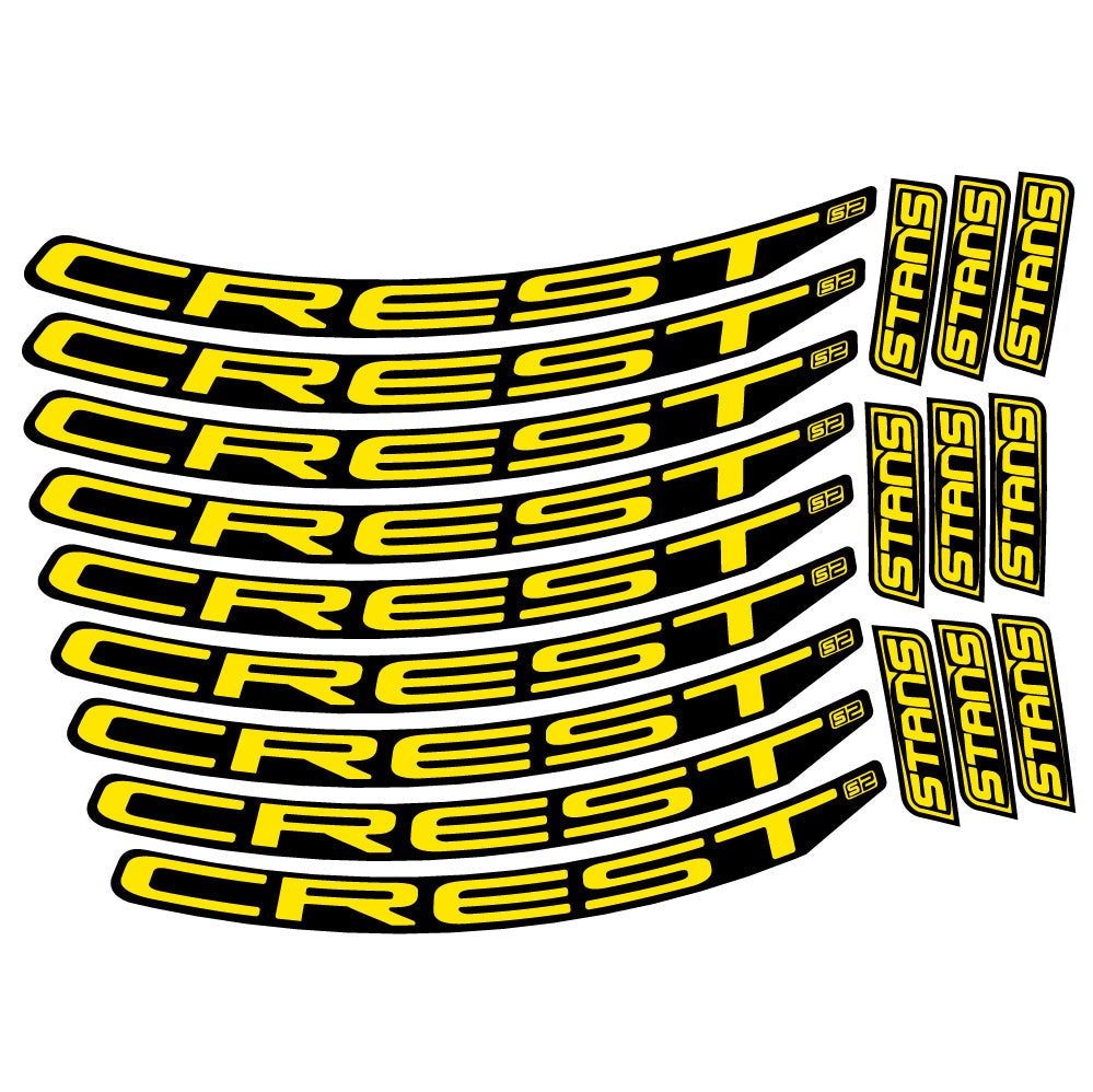 Stickers Stans Crest S2 compatibles Autocollants roues VTT 29"
