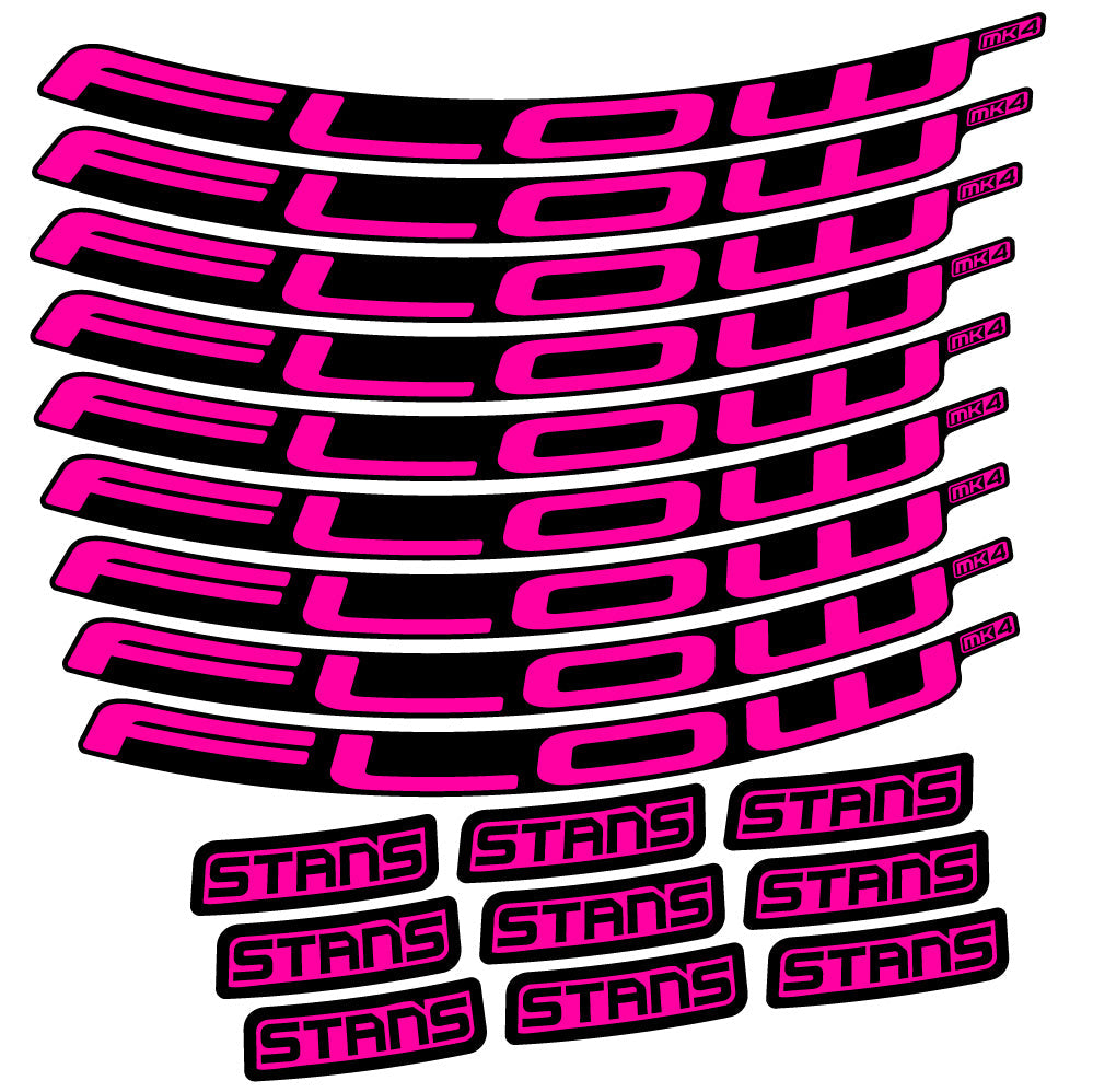 Stickers Stans Flow S2 Ver2 compatibles - Autocollants roue vélo VTT