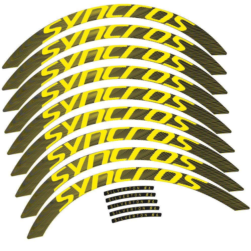 Stickers Syncross Silverton SL compatibles - Autocollants roue vélo VTT
