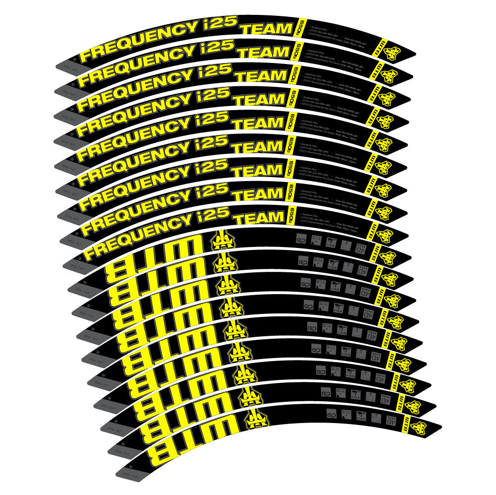 Stickers WTB Frequency i25 Team compatibles Autocollants roues VTT 29"