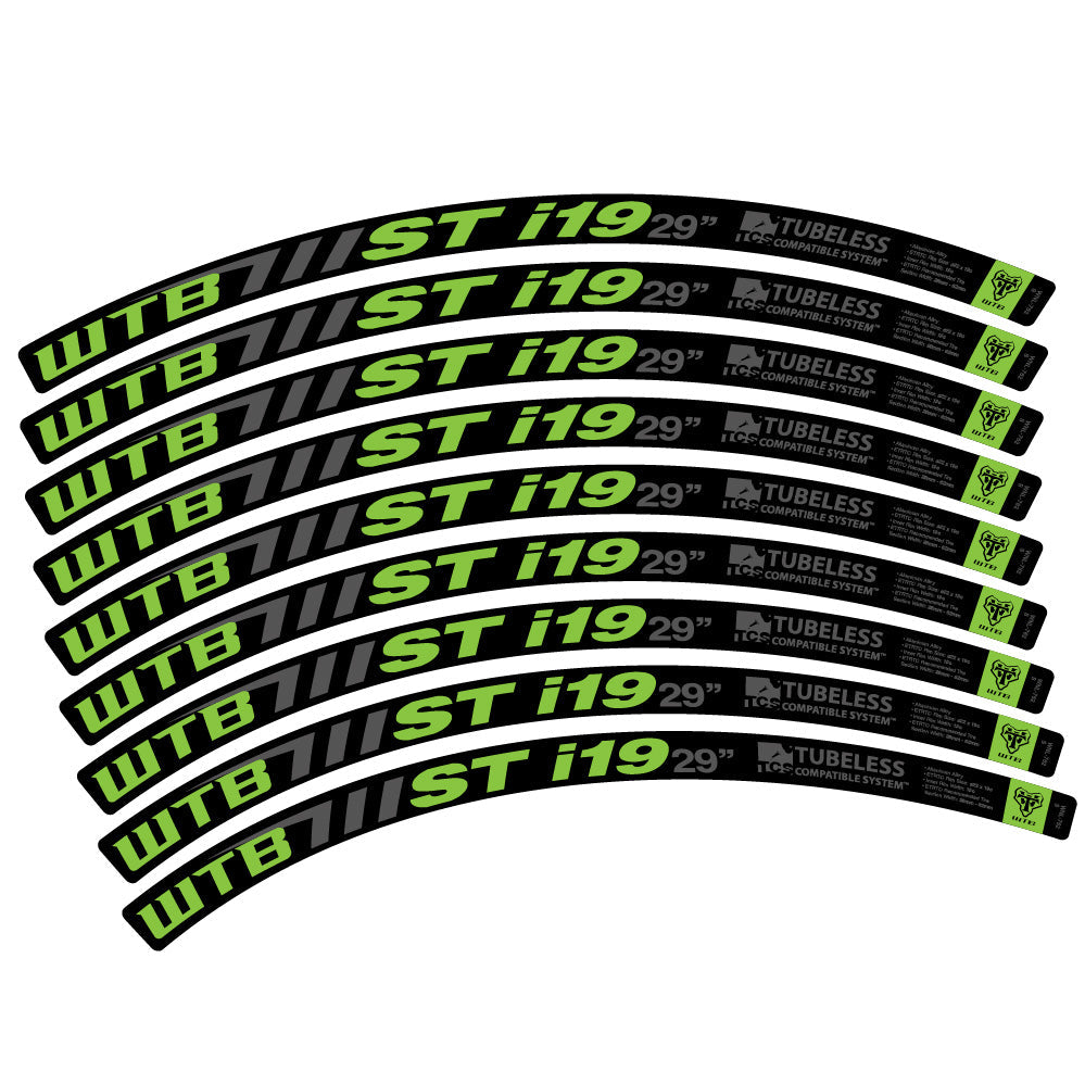 Stickers WTB ST i19 compatibles - Autocollants roue vélo VTT