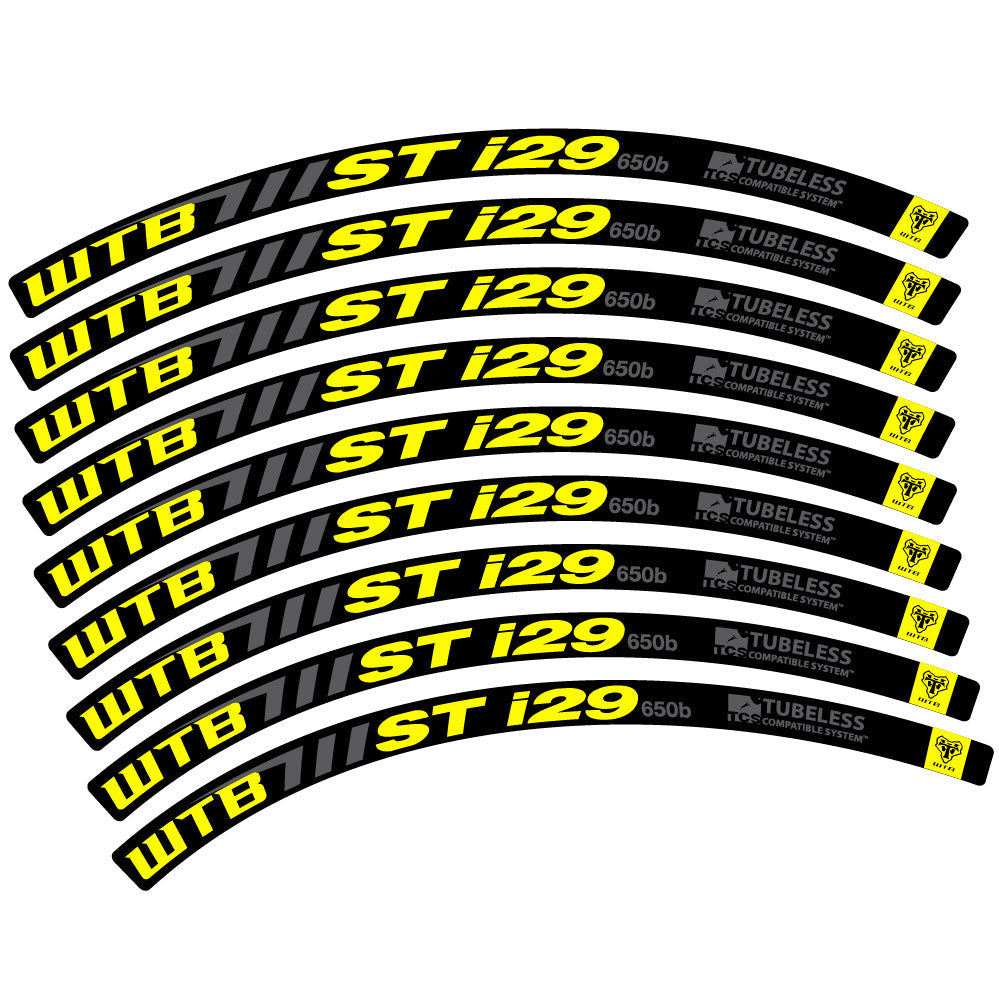 Stickers WTB ST i29 compatibles - Autocollants roue vélo VTT