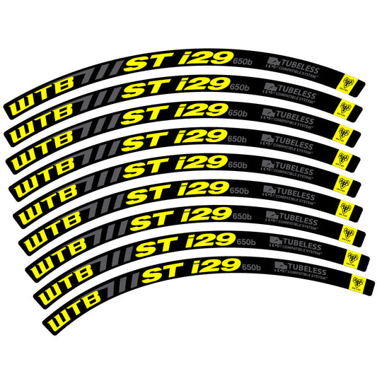 Stickers WTB ST i29 compatibles - Autocollants roue vélo VTT