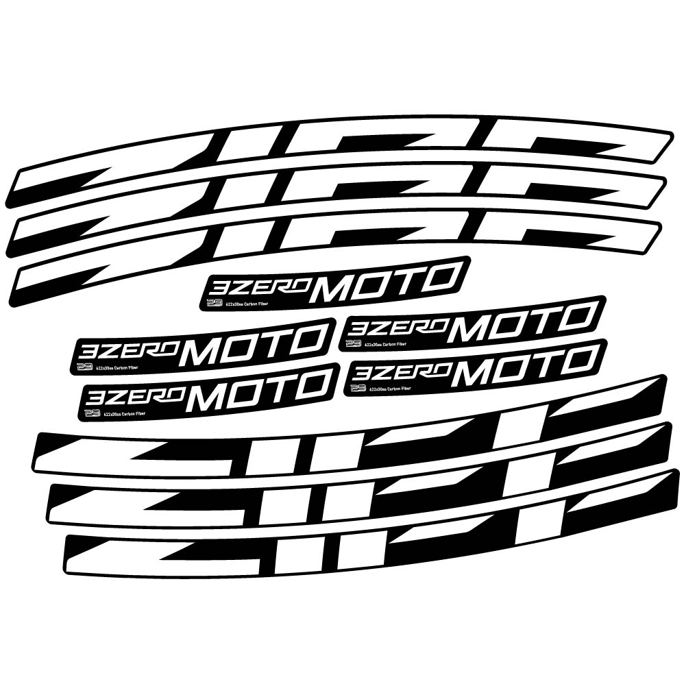 Stickers Zipp 3Zero Moto compatibles Autocollants roues VTT 29"