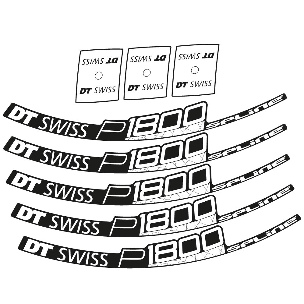 Stickers DT Swiss P1800 32 Disc compatibles Autocollants roues Route