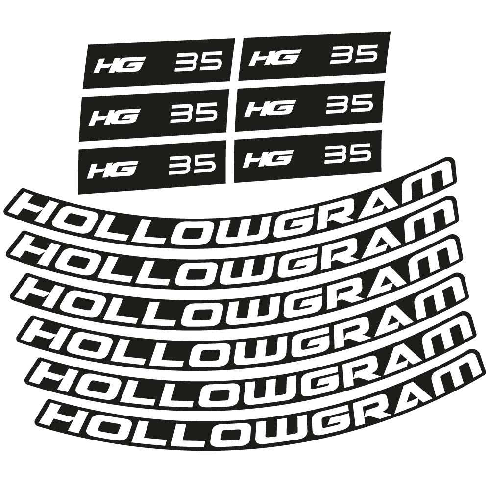 Stickers Hollowgram HG 35 compatibles Autocollants roues Route