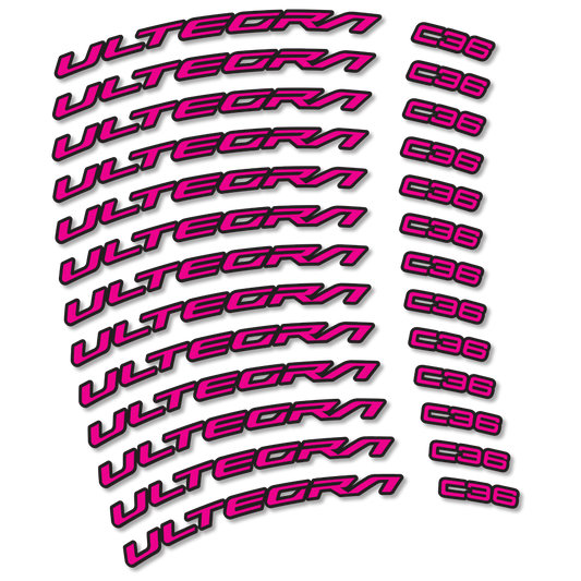 Stickers Shimano Ultegra C36 compatibles - Autocollants roue vélo route