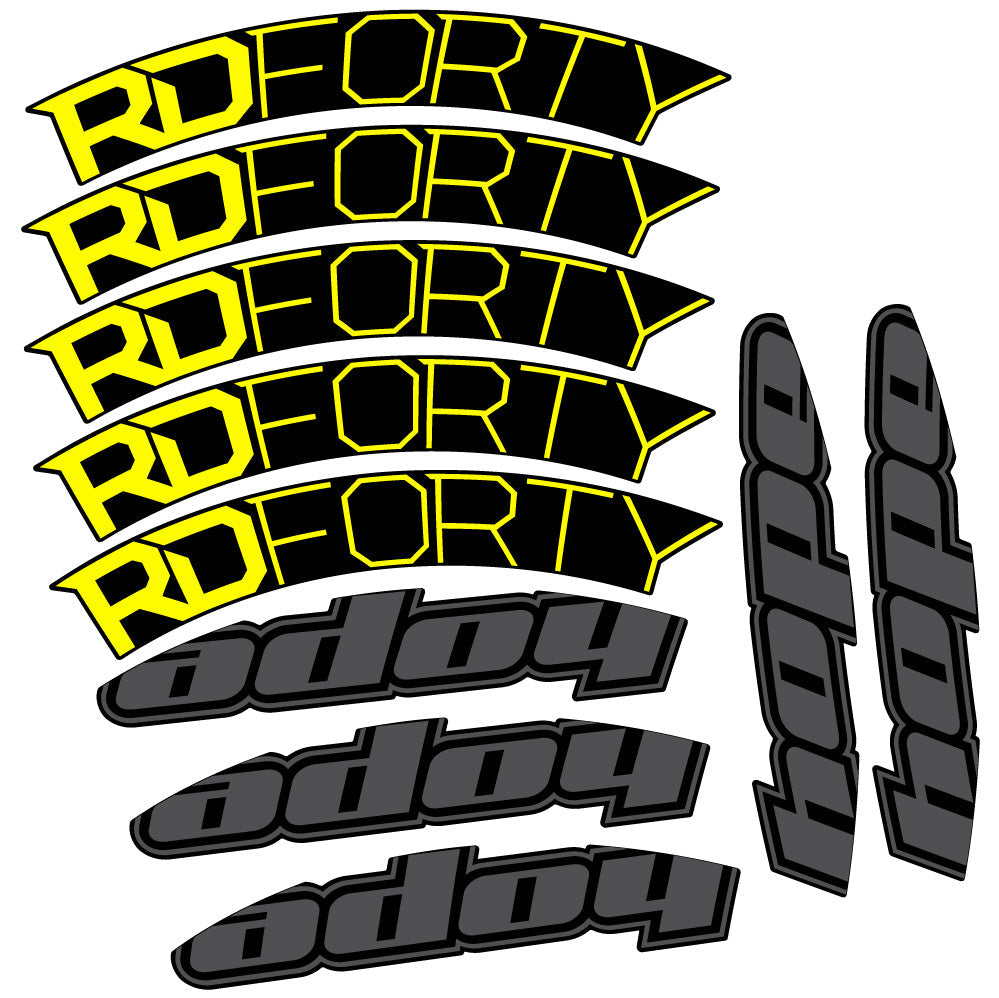 Stickers Hope RD Forty 2020 compatibles Autocollants roues Route