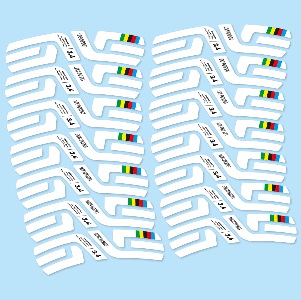 Stickers Enve SES 3.4 World Cup Uci compatibles Autocollants roues Route