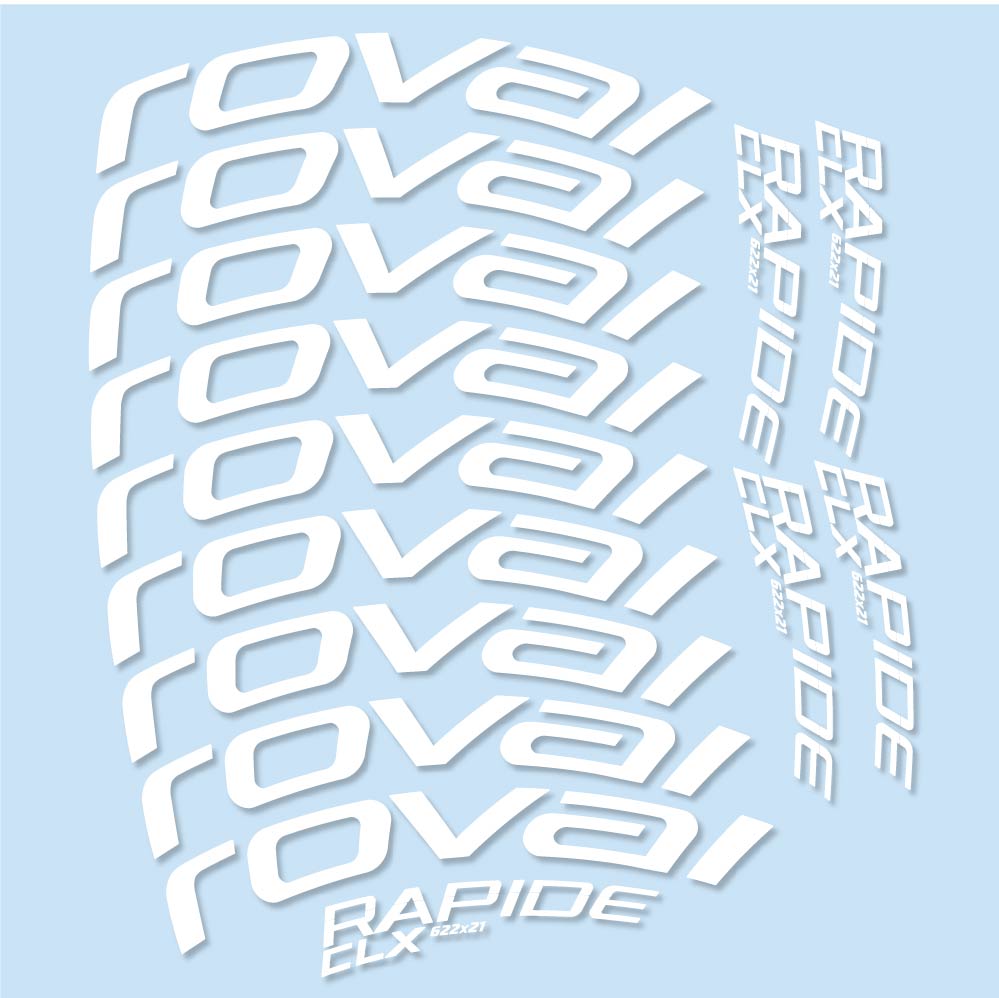 Autocollant Roval Rapide CLX, Roues Route 50mm, Autocollant Vélo vinyle