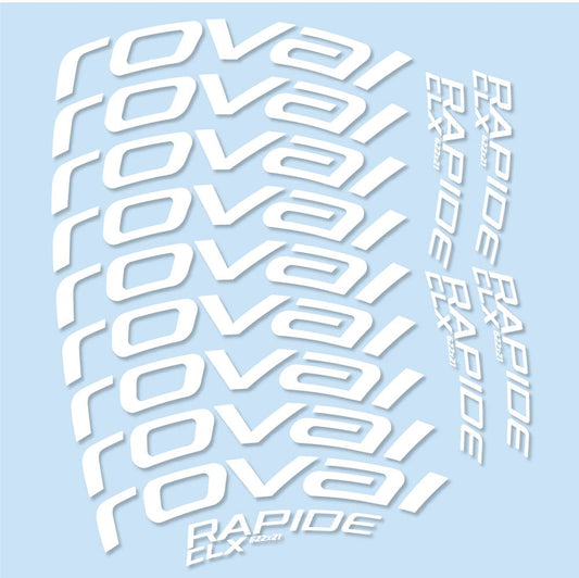 Autocollant Roval Rapide CLX, Roues Route 50mm, Autocollant Vélo vinyle