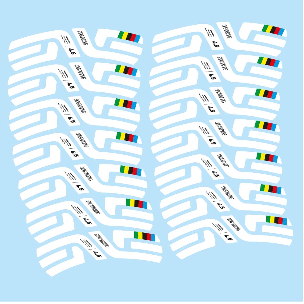 Stickers Enve SES 4.5 World Cup Uci compatibles Autocollants roues Route