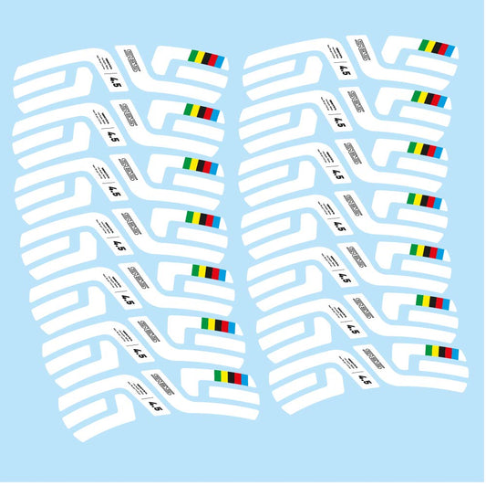 Stickers Enve SES 4.5 World Cup Uci compatibles Autocollants roues Route