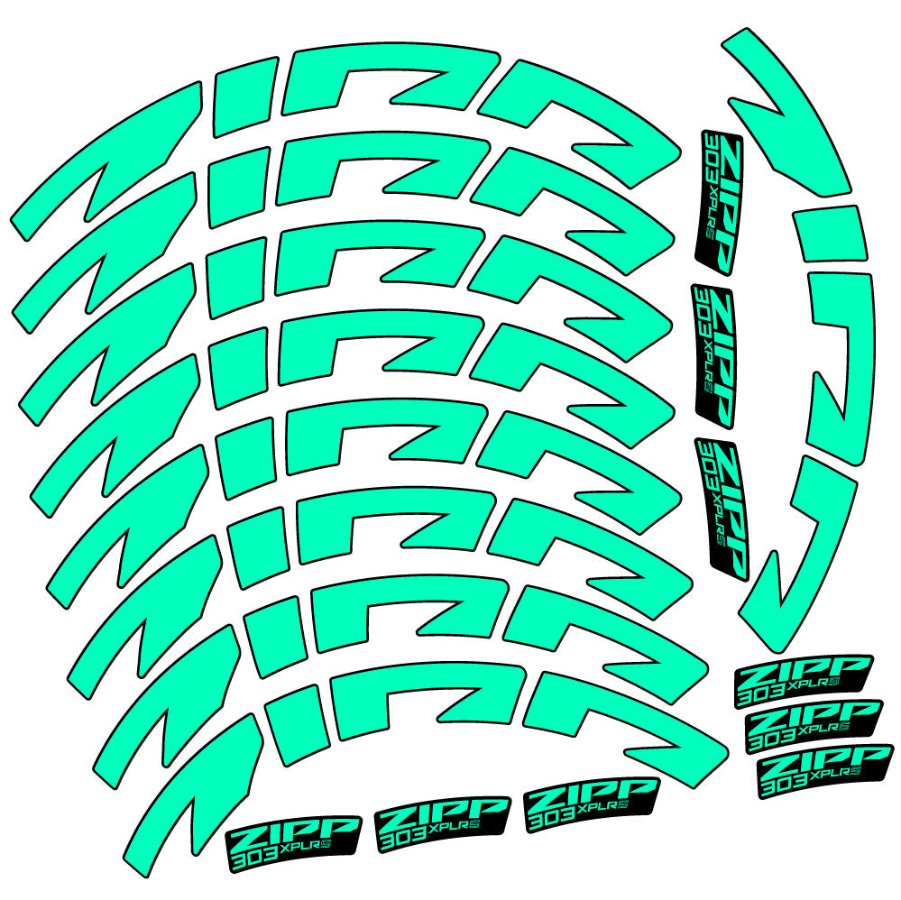 Stickers Zipp 303 XPLR S compatibles - Autocollants roue vélo route