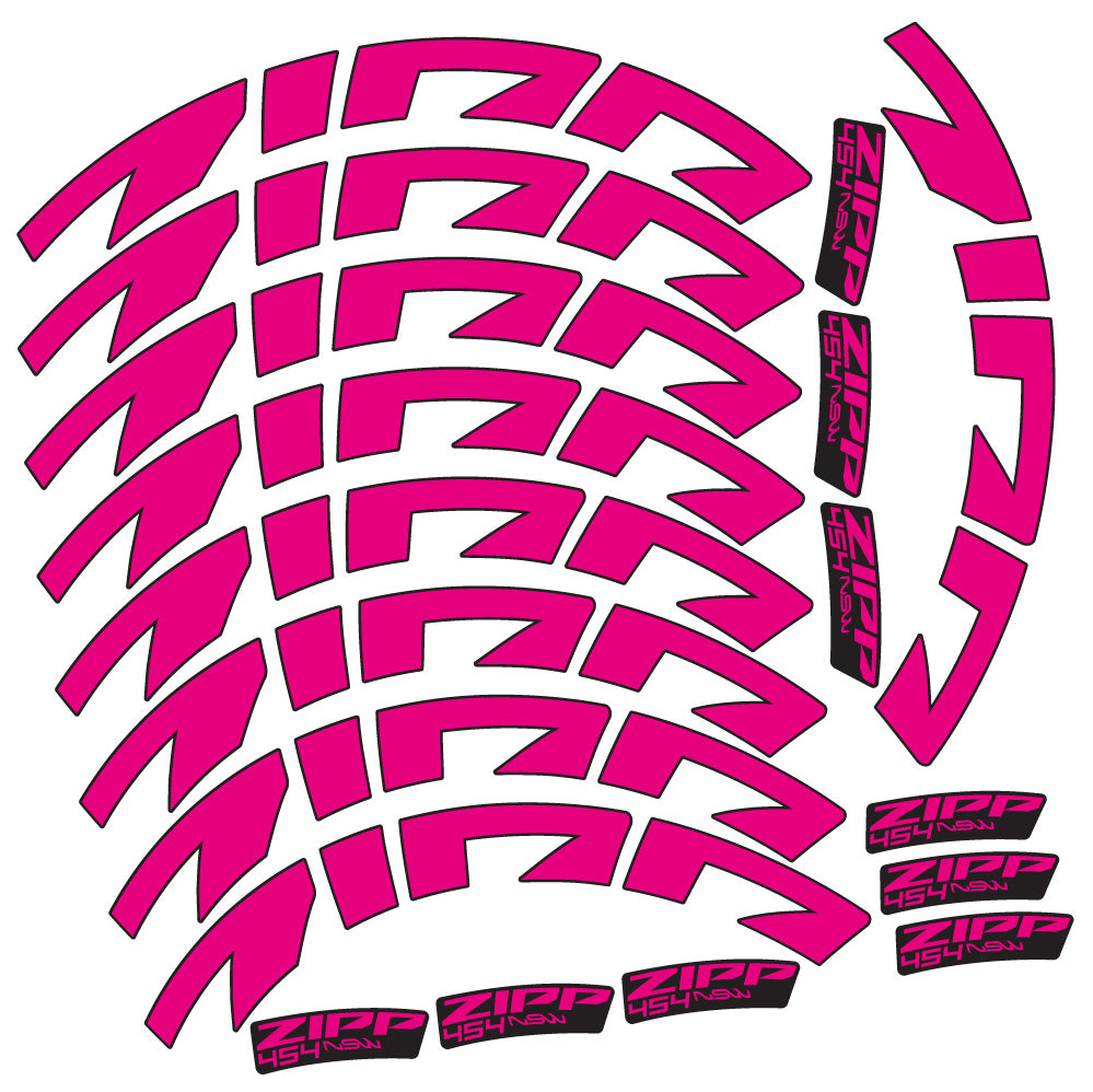 Stickers Zipp 454 NSW compatibles - Autocollants roue vélo route