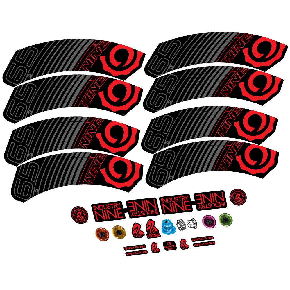 Stickers Industry Nine i965 Carbon compatibles - Autocollants roue vélo route