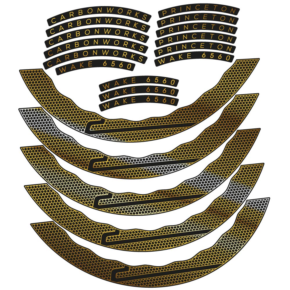 Stickers Princeton Carbon Works Wake 6560 compatibles Autocollants roues Route