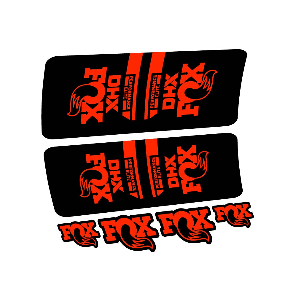 Stickers Fox DHX Elite 2022 compatibles Autocollants amortisseur VTT