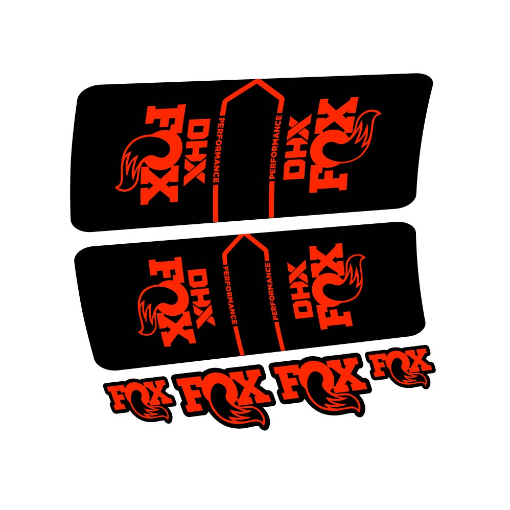 Stickers Fox DHX Performance 2022 compatibles Autocollants amortisseur VTT