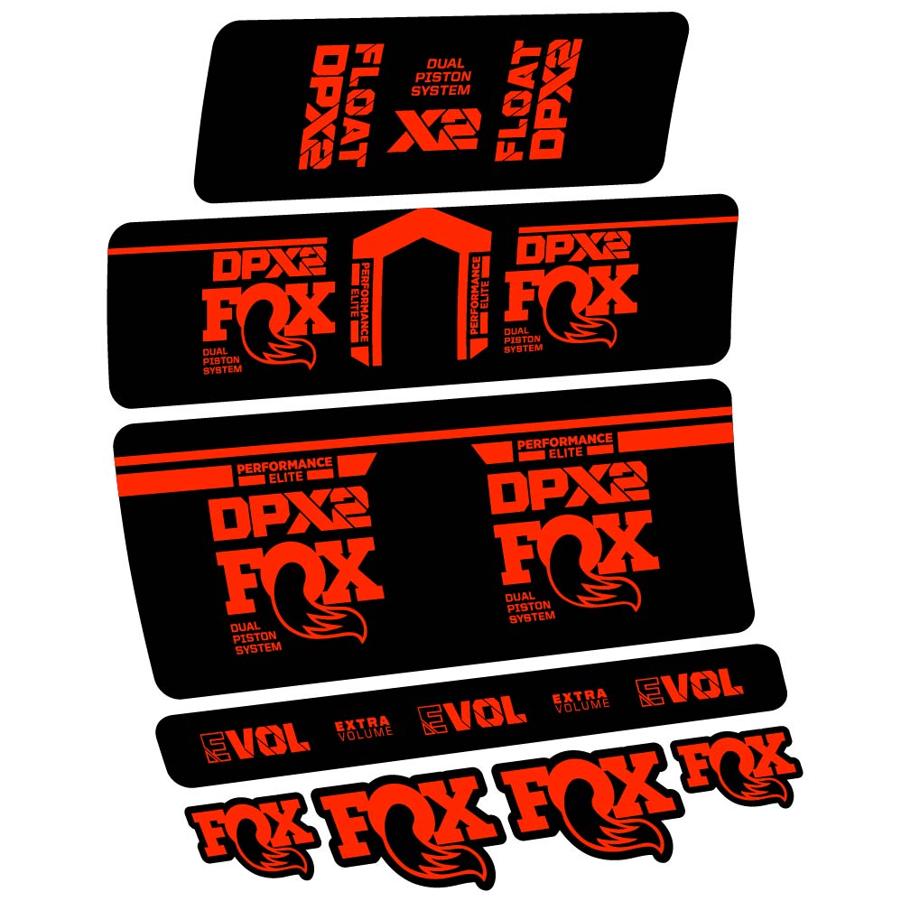 Stickers Fox DPX2 Performace Elite 2021 compatibles Autocollants amortisseur