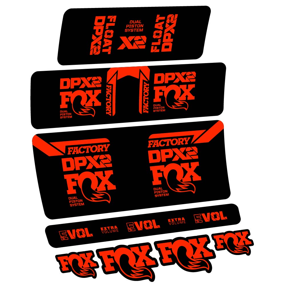 Stickers Fox Float DPX2 2021 compatibles Autocollants amortisseur