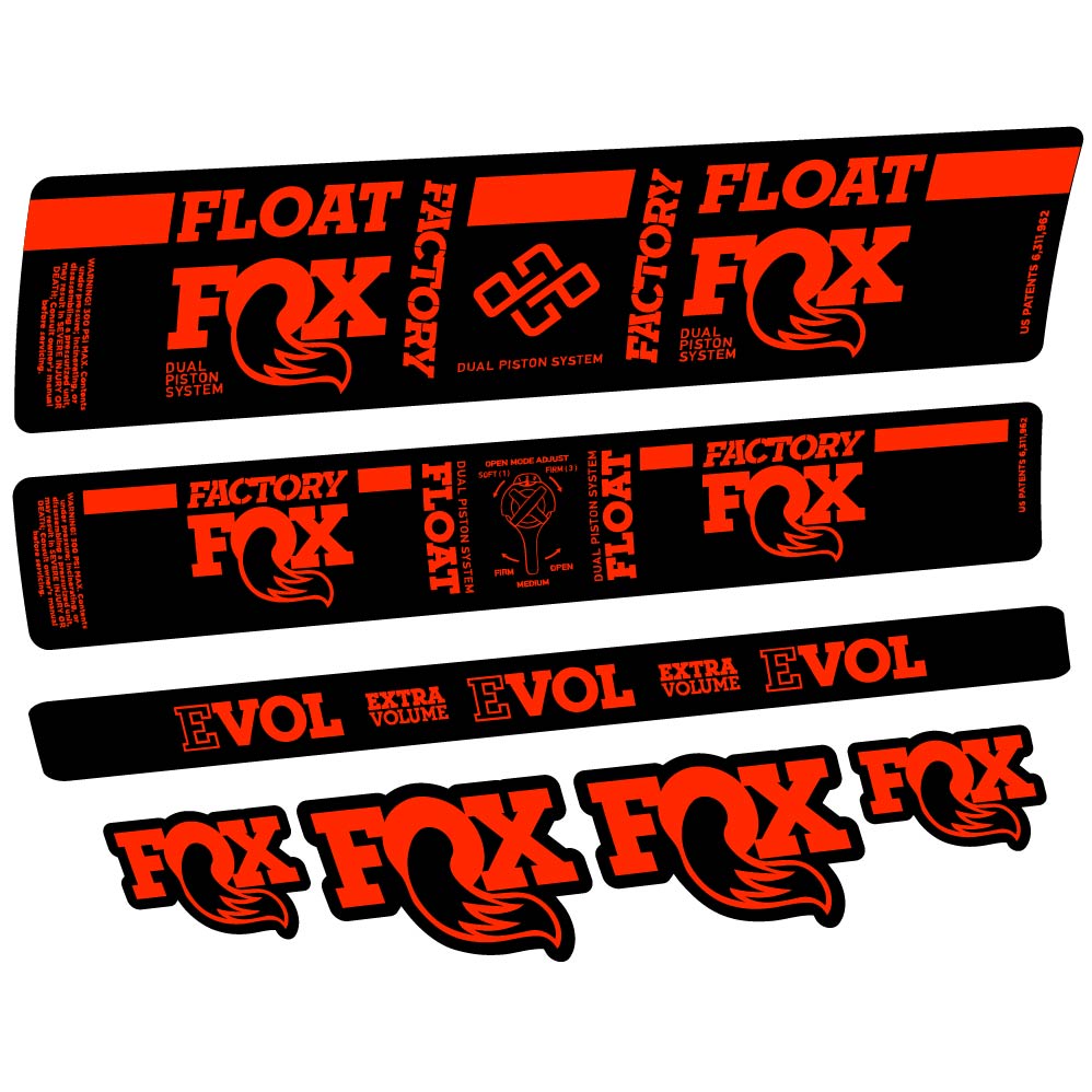 Stickers Fox DPS Factory 2019 compatibles Autocollants amortisseur