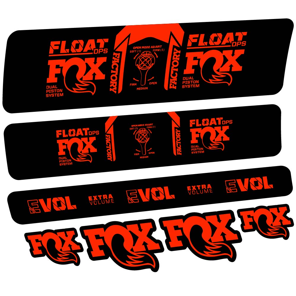Stickers Fox Float DPS Factory 2021 compatibles Autocollants amortisseur