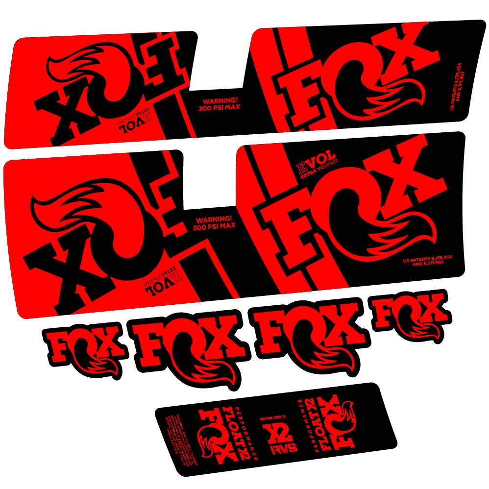 Stickers Fox Float X2 Performance 2019 compatibles Autocollants amortisseur