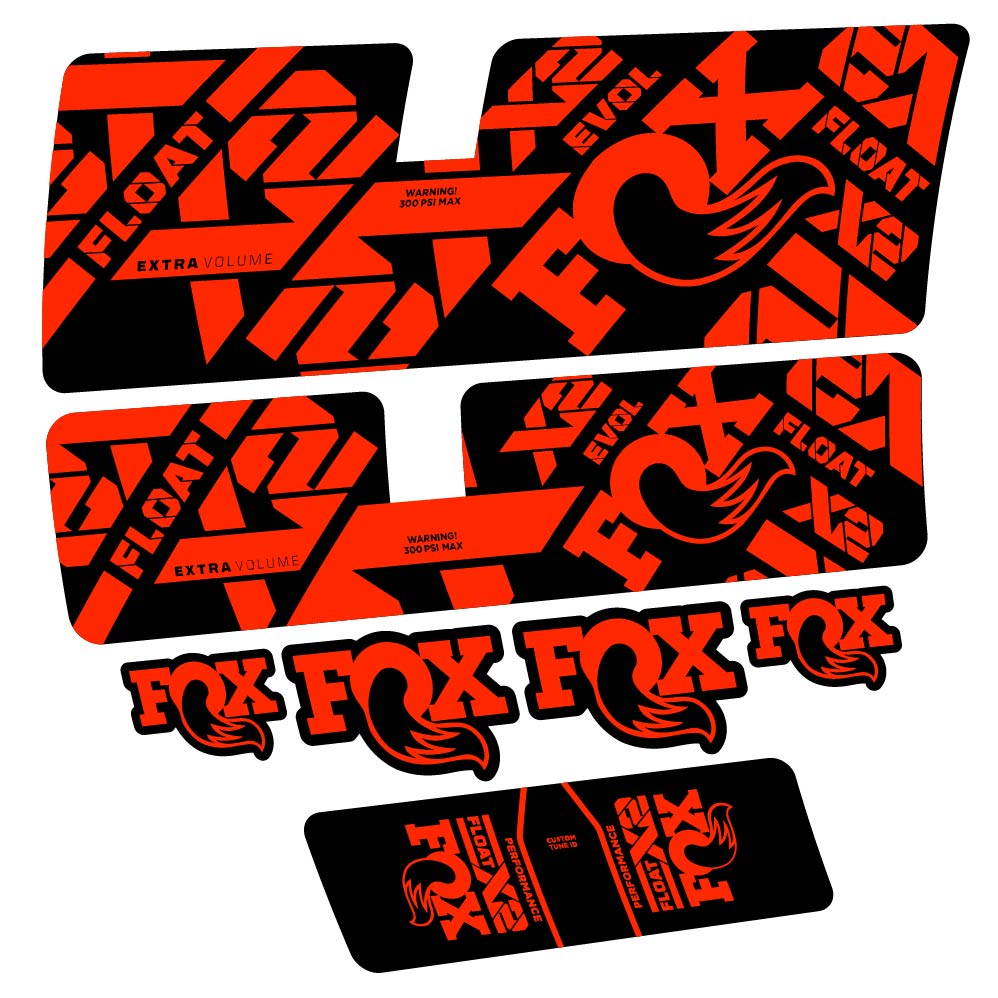 Stickers Fox Float X2 Performance 2021 compatibles Autocollants amortisseur