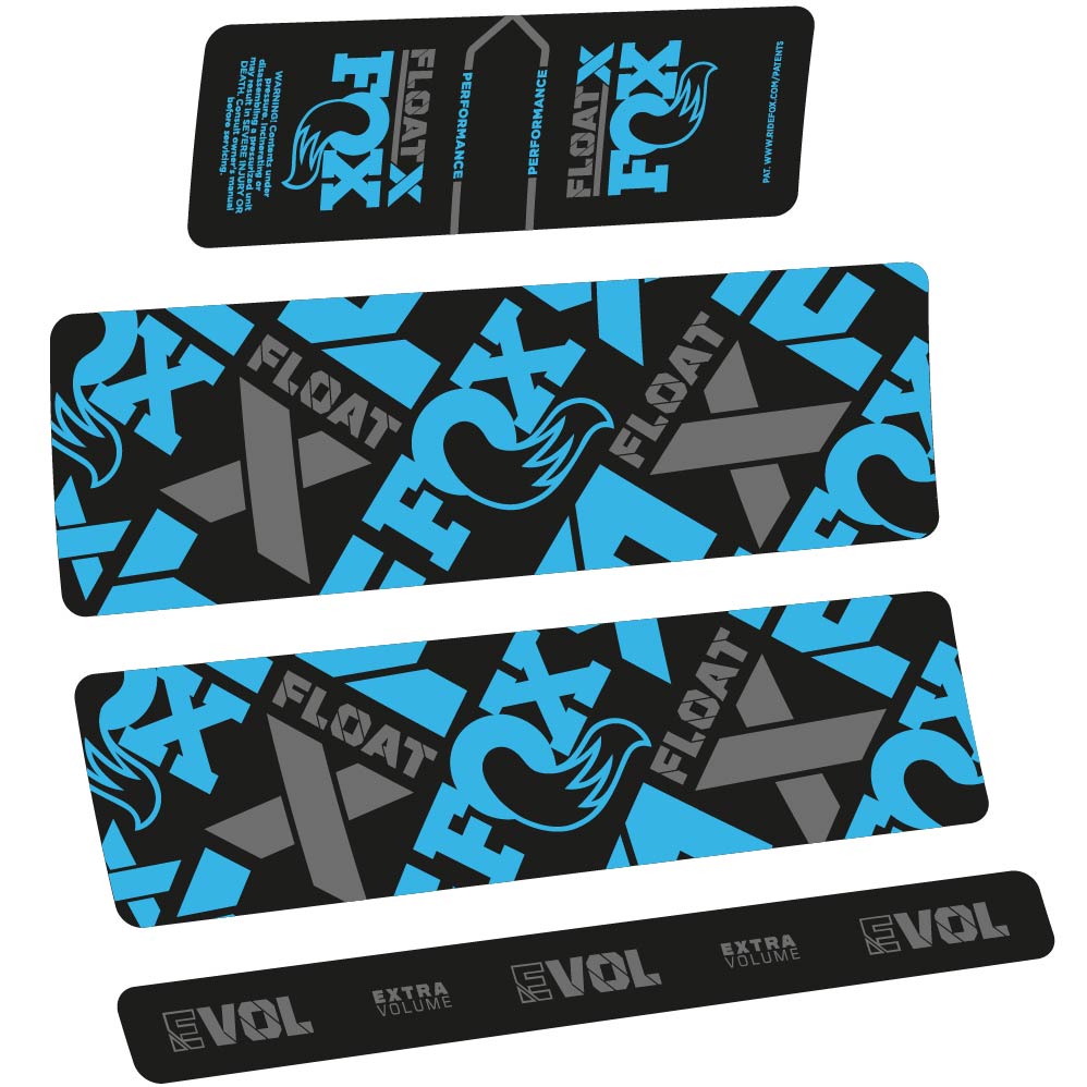 Stickers Fox Float X Performance 2022 compatibles Autocollants amortisseur