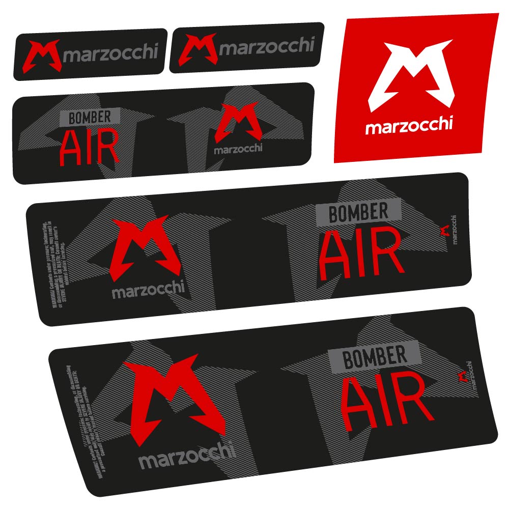 Stickers Marzocchi Bomber Air 20232024 compatibles Autocollants amortisseur VTT